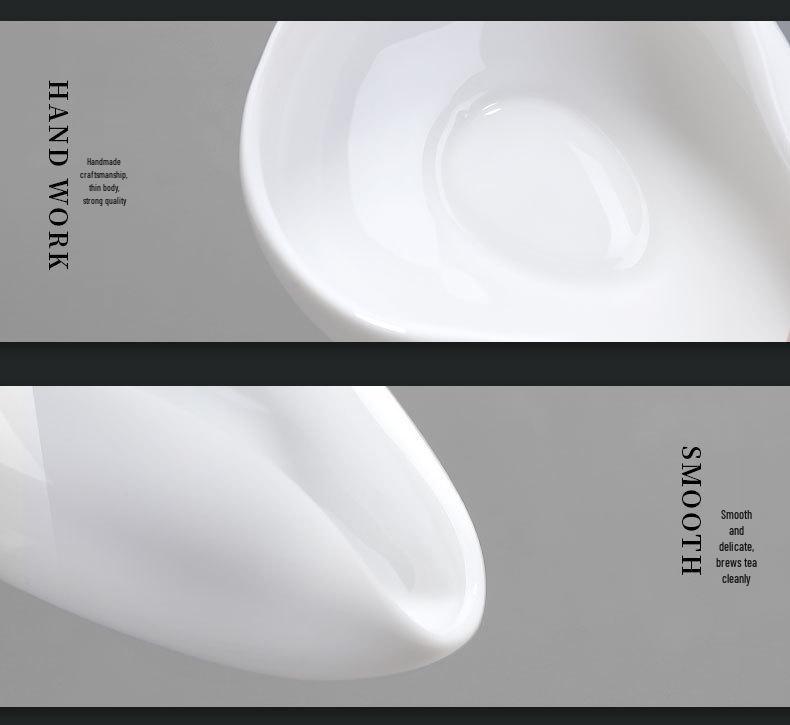 Ling Yi White Porcelain Gongfu Tea Set: Tea Spoon, Tea Measure, Portioning Tray, and Accessories.