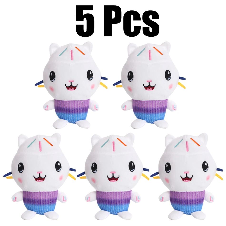 25cm 8 Adet Gabby'nin Oyuncak Evi Peluş Oyuncak Çizgi Film Dolgulu Hayvan Deniz Kızı Kedi Deniz Kızı Peluş Bebek Çocuk Noel Hediyesi