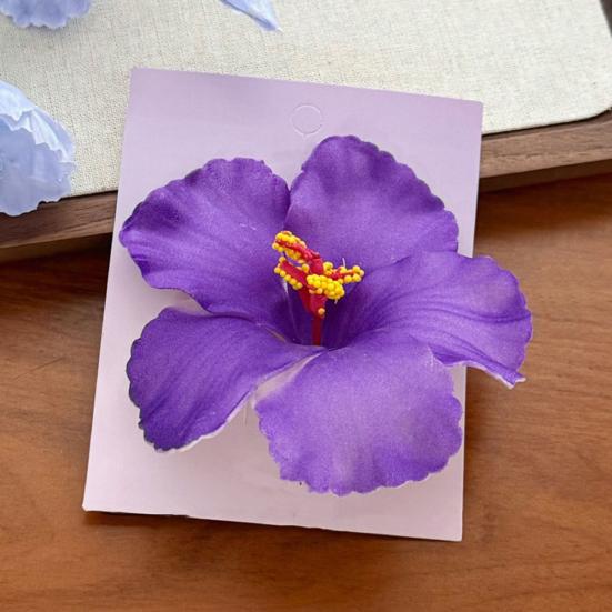 Dámská sponka do vlasů 3D umělá květinová dekorace vlásenka zadní část hlavy velká skřipcová sponka lehké vlasové doplňky