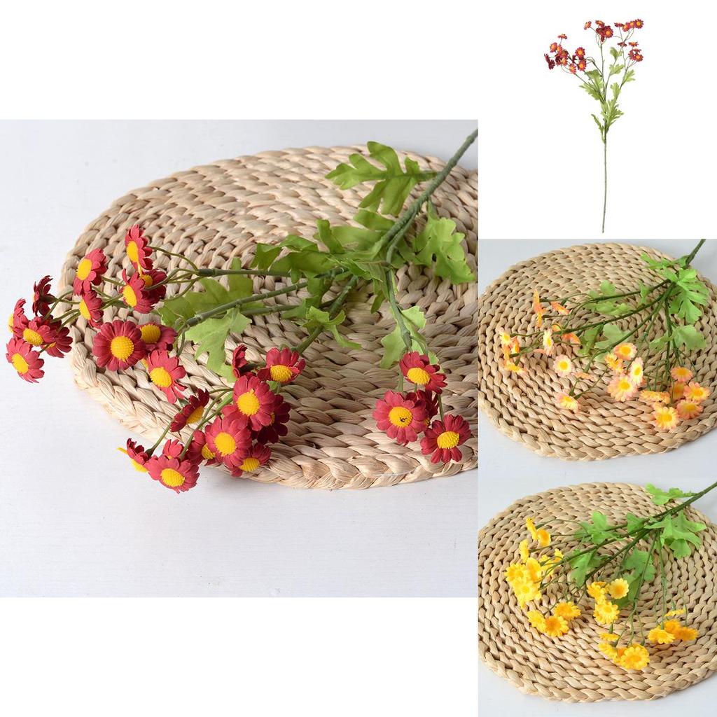 Silk Mimic Chrysanthemum Floral Arrangement For Home Party And Photography Use