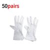 10 Pairs White Soft Cotton Work Gloves White Thin Labor Protection Gloves High Stretch Gloves Household Cleaning Tools