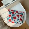 Charming Ladies Trendy Flower Pattern Cosmetic Pouch Portable Clutch Makeup Bag