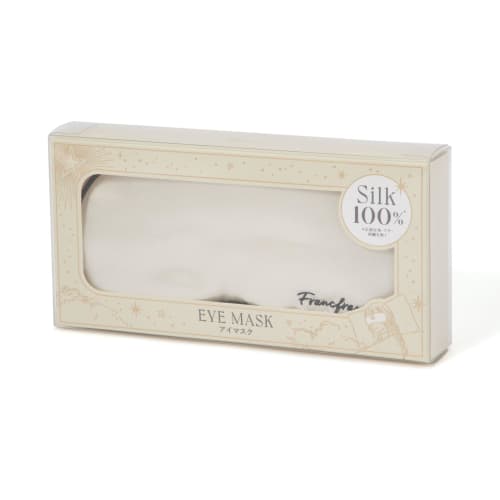 Francfranc Silk Eye Mask, Ivory