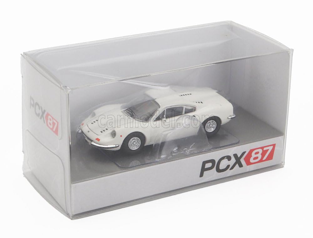PCX87 Ferrari Dino 246 GT White Dino 246 GT Diecast Car HO Scale 1/87