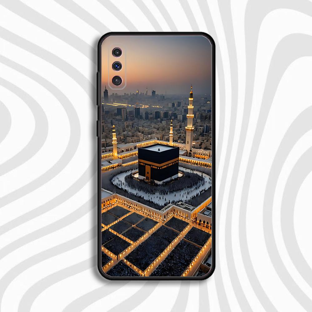 Kaaba Mecca Makkah Phone Case For Samsung S 25,24,23,22,30,21,10,9,Ultra,Plus,Lite,FE,4,5 G Black Soft Case