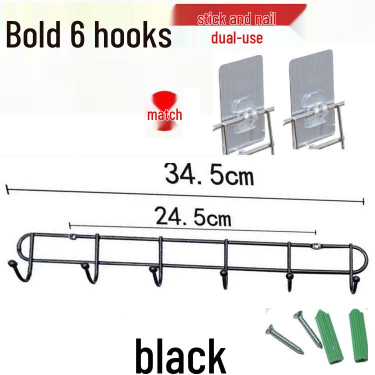 

Настенная вешалка-крючок из нержавеющей стали для пальто, шляп, полотенец и кухонных принадлежностей