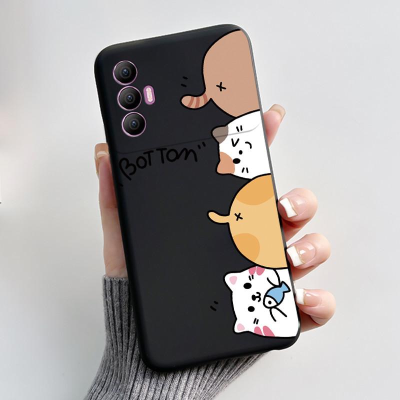 Cute Case For Tecno Spark 8 Pro Funda Capa Printing Shell Protective Cover Soft Silicone Cartoon Phone Casing Coque