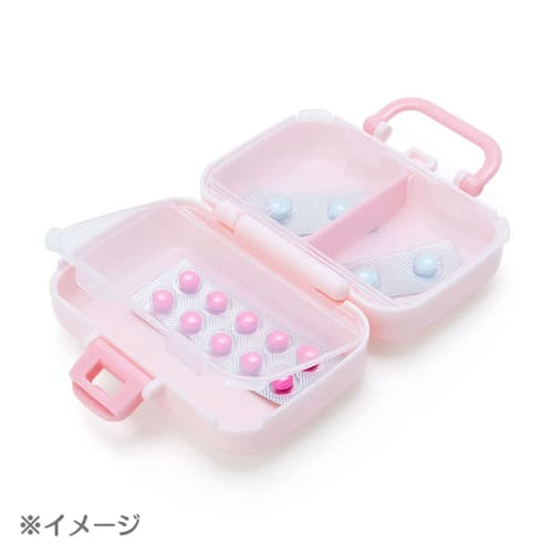 Sanrio Medicine Case, Pill Case, Supplement Case, Blueberry, Live, Oshikatsu, Bandage, Purple, Polypropylene, Kuromi, Kuromi-chan, Character, with Inn