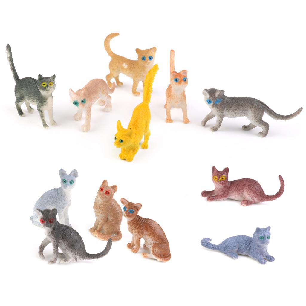 small plastic cat figures