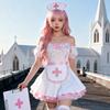 Kawaii Maid Outfit Set With Apron And Headpiece For Cosplay And Role Play