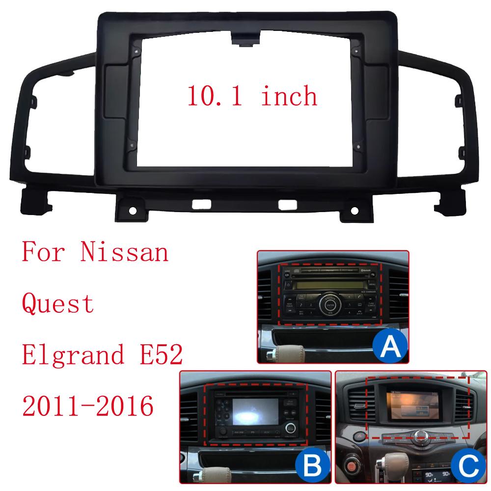 Car Radio Fascias Frame For Nissan Quest Elgrand E52 2011-2016 10 Inch Stereo Panel Wiring Harness Power Cable Canbus Decoder