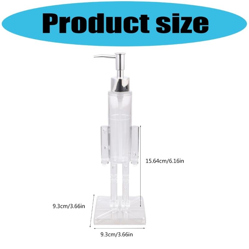 Nutcrackers Theme Soap Dispenser Hand Wash Liquid Soap Holder For Bathroom Use With Transparent Body Christmas Decors