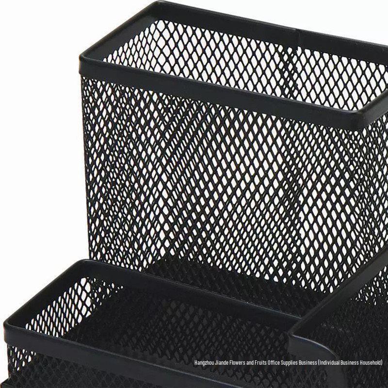 Portapenne in Metallo Multi-Scomparto – Organizzatore Creativo da Scrivania per Ufficio