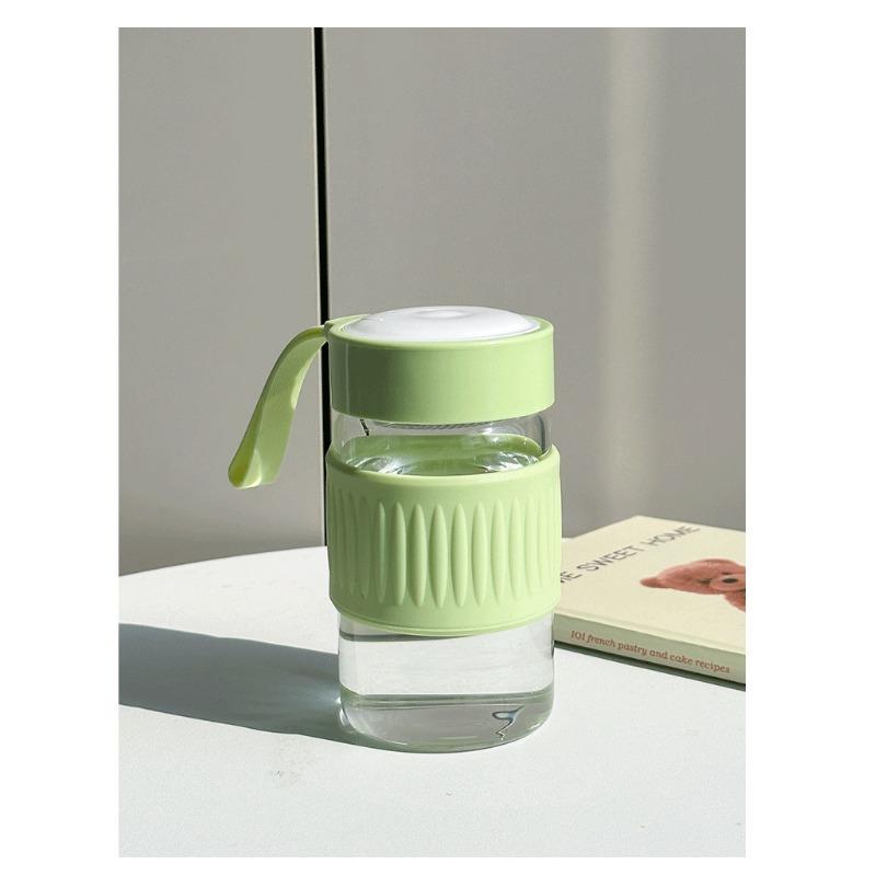 Glass Water Cup Summer Good-looking Men's and Women's Office Simple and Portable Student Tea Infuser Anti-Scald with Tea Cup