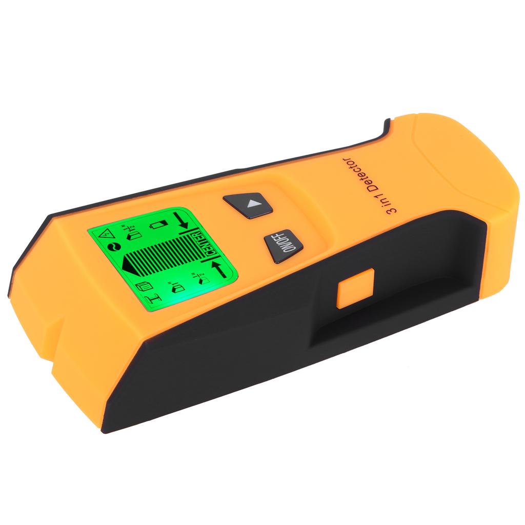 3 In 1 Metal/AC Wire/Stud Detector Finder Portable Wall Scanner Detect Device LCD DisplayOrange