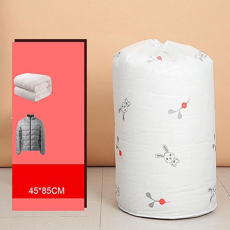 PEVA Material Clothes Quilt Storage Bag Home Dust Moisture-proof Drawstring Storage Bag Dormitory Big Quilt Organizer Bag