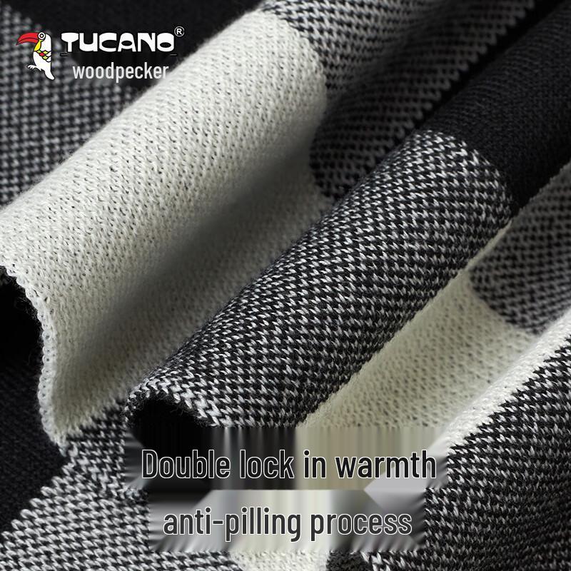 TUCANO Men's Classic Plaid Winter Scarf