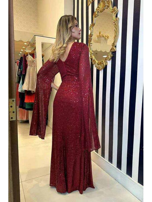 GA23108 European & American Sequin Party Dress - Casual, Loose, Sexy Fit