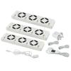 Radiator Ventilator Radiator Fan Flame Retardant 30x7x3cm Home Improvement Plastic Temperature Sensor Hot Sale