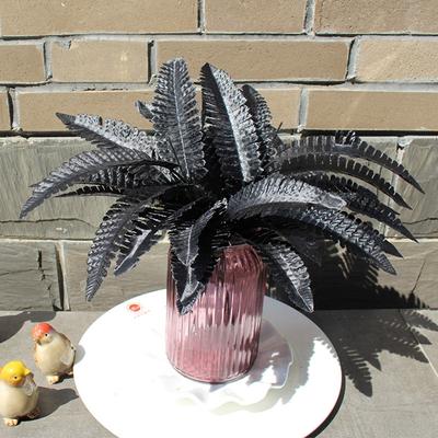 Wall Material Persian Grass Fake Plant Decoration Black Simulation Fern Plants Artificial Plants Persian Leaves Home Decoration