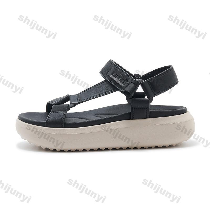 Fashion Large Size Women's Shoes 2025 New Comfortable Platform Flats Shoes Fashion Breathable Non Slip Height Increase Casual Sandals