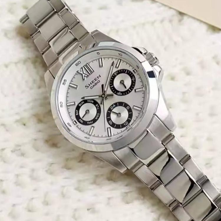 CASIO Women's SHEEN Silver Watch SHE-3512D-7AUPR