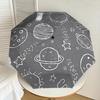 1pc Space Doodles Automatic Folding Umbrella, Casual Outdoor Accessory, Birthday Festival Gift yy251126115