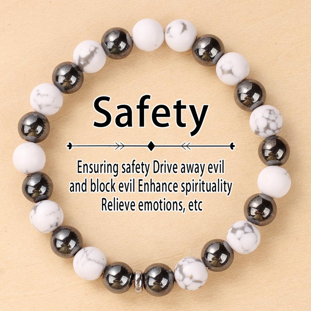 Festliche Geschenke Howlith Lavastein Perlenarmband Mit Abstandshaltern Minimalistischer Modeschmuck Für Männer Und Frauen Tägliches Tragen Einfaches Vielseitiges Accessoire