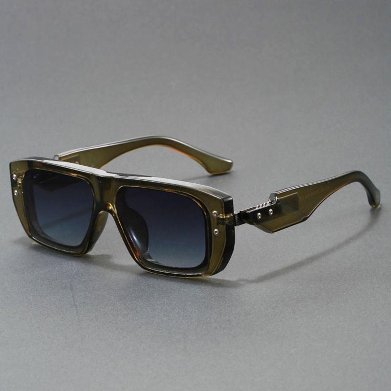New Fashion Vintage Brand Luxury Designer Sunglasses Men Women 2026 Rectangle Steampunk Shades Glasses Oversized Cool Sunglasses
