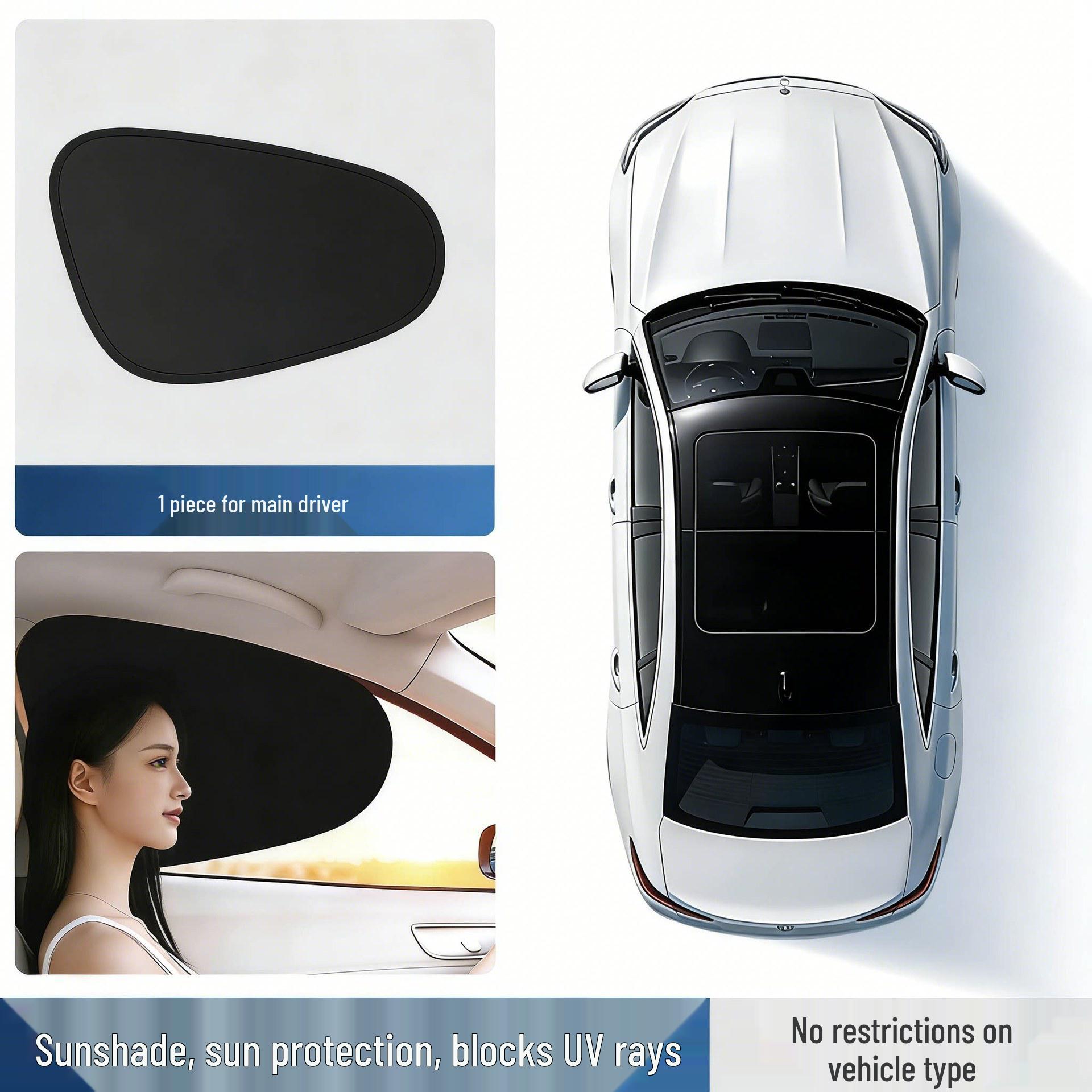 Car Sunshade Privacy Curtain: Static Cling Heat Insulating Side Window Shield