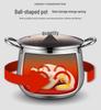 Thickened Stainless Steel Stockpot - Large Capacity for Braising, Boiling, and Steaming On Induction Cookers and Gas Stoves