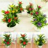 Flower Fake Outdoor False Plants Flowers Artificial Garden Home Decor Pot With