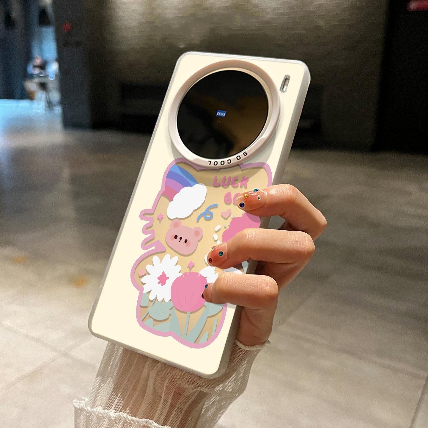 

Hollow flower cat is suitable for Huawei mate80pro mobile phone case, the new pura80pro matte colored silver mate60. Huawei mate80promax