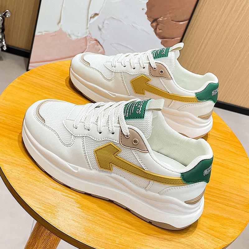 

Little white shoes women s spring new casual student versatile soft-soled sports board shoes ins tide KT 35 бежевый