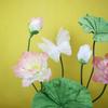 40/60cm Simulation Lotus Giant Buddha Water Lily Artificial Flower Lotus Leaf Lotus Pond Decoration Wedding Decoration