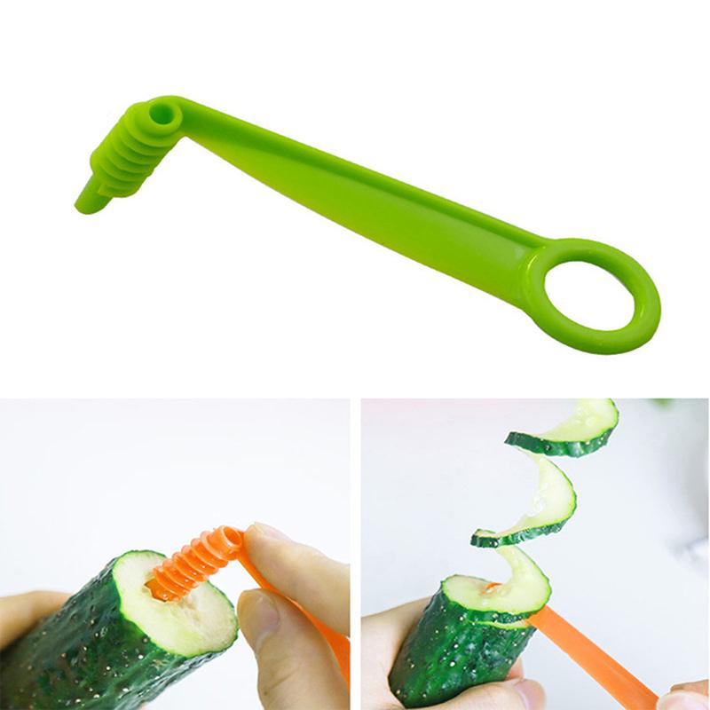 

2 штуки Спиральный слайсер для огурцов, резак, картофель, огурец, овощи, спиральный нож, ручная овощерезка