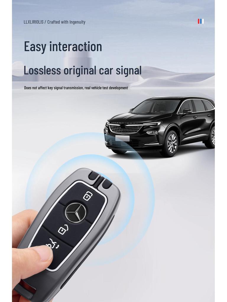 Étui et Coque de Clé Compatibles Mercedes-Benz E300L C260L A200L Classe S GLB220 GLC GLE GLA