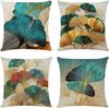 4pcs Black Cats Floral Scenic Scenes Cushion Cover Home Decor Pattern Pillow Cases for Sofa Bedroom Car