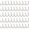 Professional Fish Hooks Set Tackle 50pcs Curve Shank