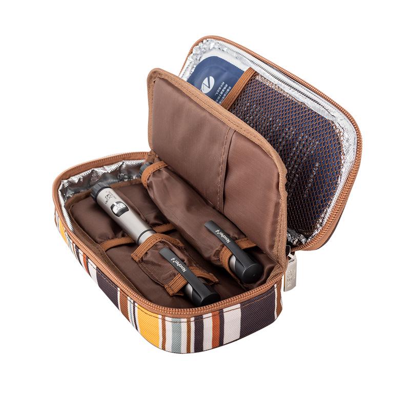 Large Insulated Portable Outdoor Medicine Cooler Bag for Insulin with Ice Pack