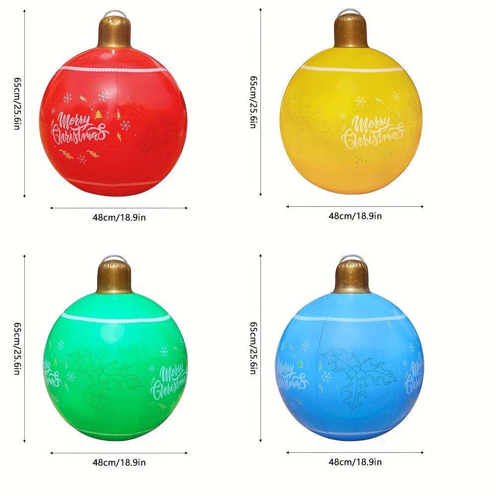 1PC Inflatable Christmas Ball, Large Christmas Themed Hanging Ball, Party Decoration, Festive Atmosphere Ornaments