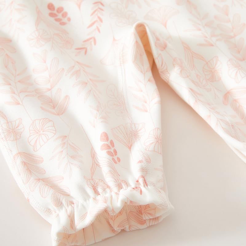 Babykoi Baby Clothes Long Sleeve Romper Boys Girls Unisex Spring Autumn Newborn Coveralls Front Opening Underwear Tie Strings Preparing for Birth Gift