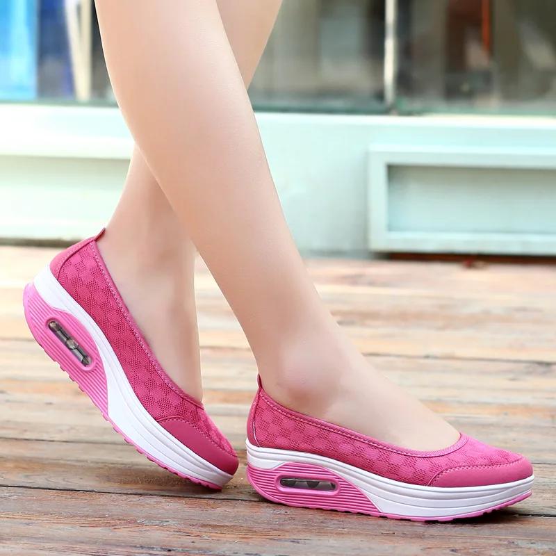 2025Women Shoes Heels Sneakers Vulcanized Shoes Platform Shoes Casual Zapatos Mujer Slip on Spring Autumn Chaussure Femme