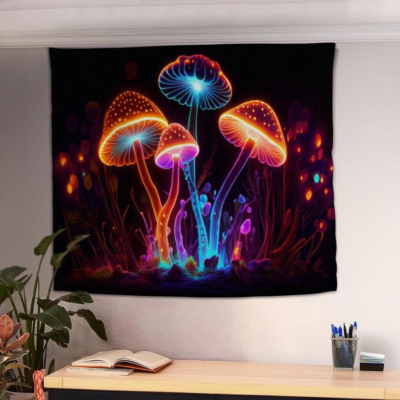 mushroom tapestry 75x100