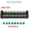 AA58 4 Pc 8P Terminal Block, 4 Pc 8P Shorting Bar, TB1505 Flame Retardant Copper Terminal Short-Circuit Terminal