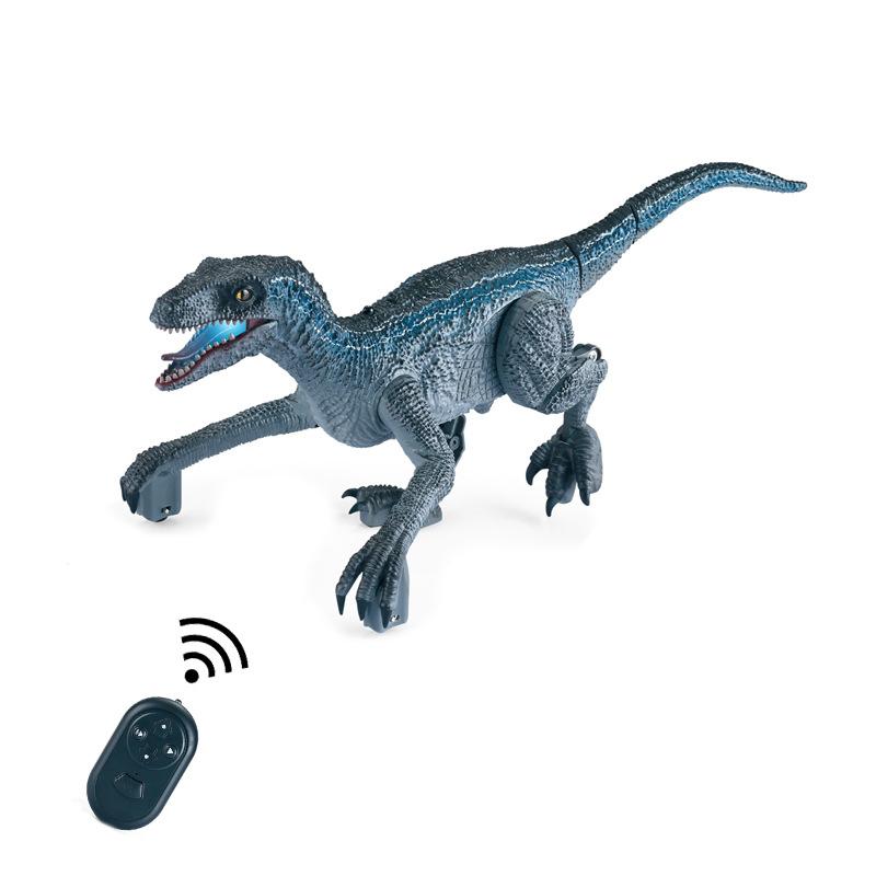 Remote Control Dinosaur Toys with LED Light and Movable Joint Battery Powered Birthday Xmas Gift for Kids Boys Girls