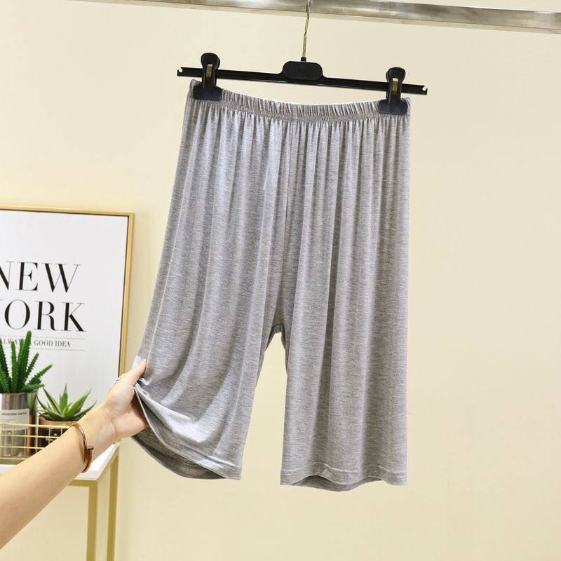 

Модальные однотонные шорты Летние Легче всего сочетать С высокой талией Пятые брюки Женская домашняя одежда Пижамные шорты Большой размер Свободная верхняя одежда Повседневные брюки Light gray XL (60.00 kg-70.00 kg recommended