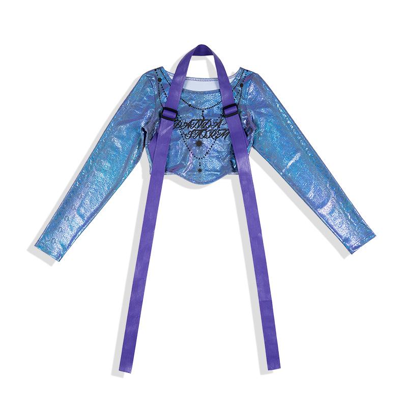 Completo da Danza Iridescente a Maniche Lunghe per Bambina