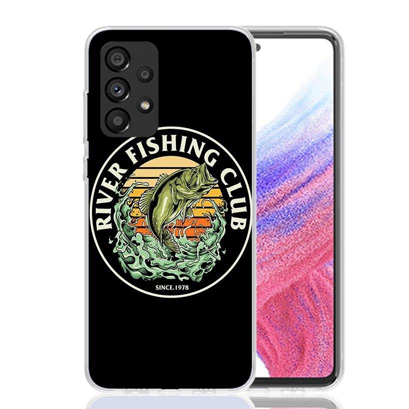 Fishing Club Graphic Phone Case for Samsung Galaxy A17 A16 A15 A14 A13 A57 A56 A55 A54 A53 A37 A36 A35 A34 A33 A26 A25 A24 A23 G