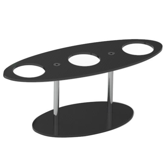 Ice Cream Cone Holder 3 Cone Holes Transparent Cream with Display Stand Waffle